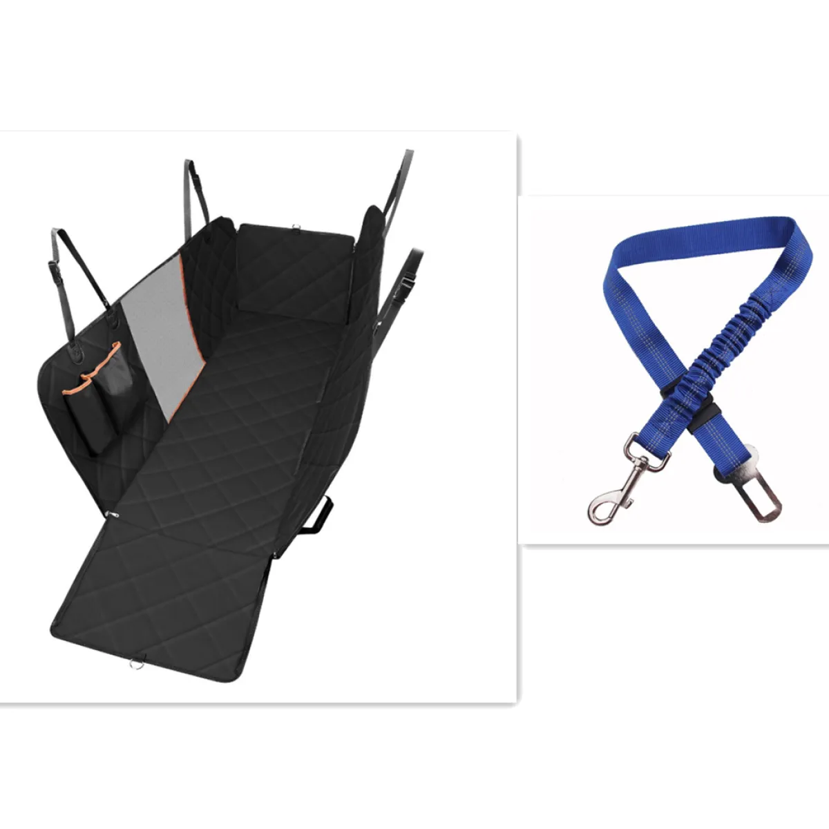 Dog Car Seat Cover - Waterproof Hammock with Mesh Window