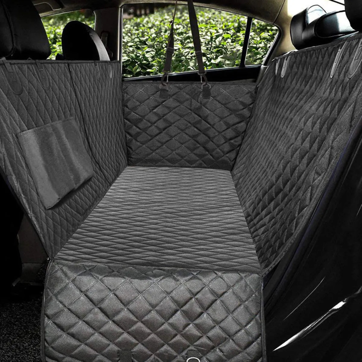 Dog Car Seat Cover - Waterproof Hammock with Mesh Window