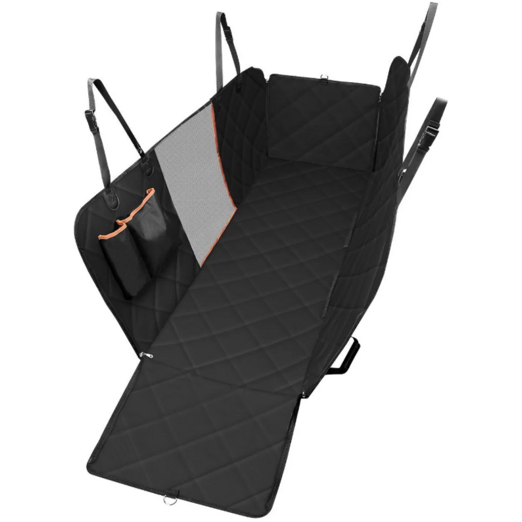 Dog Car Seat Cover - Waterproof Hammock with Mesh Window