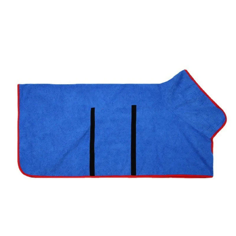Fast-Drying Pet Bathrobe Towel - Adjustable, Multiple Sizes